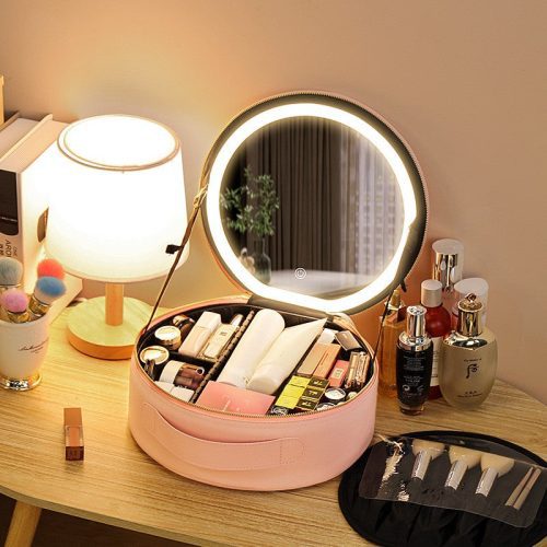 LED Makeup Bag With Mirror Lights